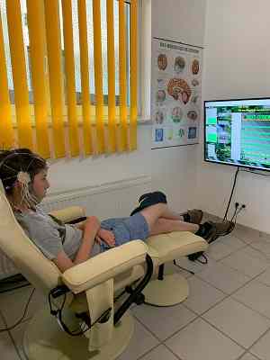 Patient beim Neurofeedback